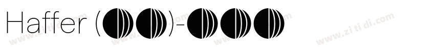 Haffer (正文)字体转换